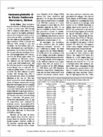 Immunoglobulin G in Ebola Outbreak Survivors Gabon
