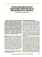 Achieving Operational Hydrologic Monitoring of Mosquitoborne Disease