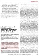 Laboratory Features of Trichinellosis and Eosinophilia Threshold for Testing Nunavik Quebec Canada 20092019