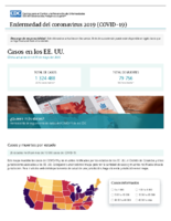 Casos de enfermedad del coronavirus COVID19 casos en los EE UU last updated on May 11 2020