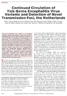 Continued Circulation of TickBorne Encephalitis Virus Variants and Detection of Novel Transmission Foci the Netherlands