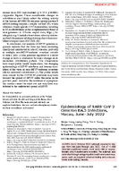 Epidemiology of SARSCoV2 Omicron BA5 Infections Macau JuneJuly 2022