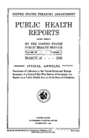 Public Health Reports  v 46 no 11  cover