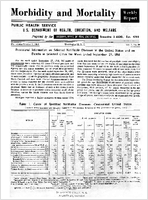 Morbidity and Mortality Weekly Report For release October 3 1958 Vol 7 No 39