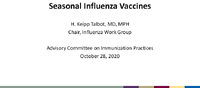 Seasonal Influenza Vaccines