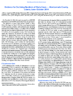 Evidence for Declining Numbers of Ebola Cases  Montserrado County Liberia JuneOctober 2014