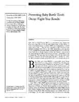 Preventing baby bottle tooth decay eightyear results