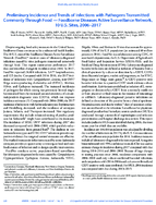 Preliminary Incidence and Trends of Infections with Pathogens Transmitted Commonly Through Food  Foodborne Diseases Active Surveillance Network 10 US Sites 20062017
