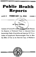 Public Health Reports  v 56 no 7  cover