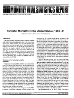 Advance Report of Final Divorce Statistics 1983