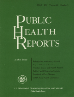 Public Health Reports  v 68 no 5  cover