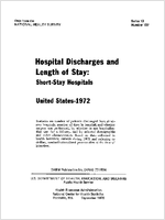Hospital Discharges and Length of Stay ShortStay Hospitals United States 1972