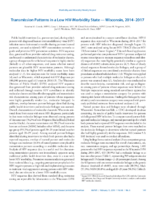 Transmission Patterns in a Low HIVMorbidity State  Wisconsin 20142017