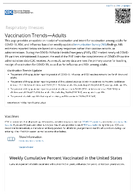 Respiratory Illnesses  Vaccination TrendsAdults