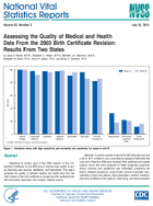 Assessing the Quality of Medical and Health Data From the 2003 Birth Certificate Revision Results From Two States