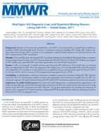 Morbidity and Mortality Weekly Report MMWR  Early Release  Vol 63 November 25 2014