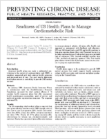 Readiness of US Health Plans to Manage Cardiometabolic Risk