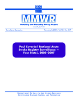 Morbidity and Mortality Weekly Report MMWR Surveillance Summaries November 2009  Vol 58  No SS7
