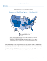 QuickStats DrugPoisoning Death Rates by State  United States 2011