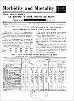 Morbidity and Mortality Weekly Report Vol 10 No 39 for Release October 6 1961