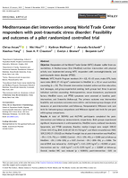 Mediterranean Diet Intervention Among World Trade Center Responders with PostTraumatic Stress Disorder Feasibility and Outcomes of a Pilot Randomized Controlled Trial