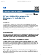 18YearOld Electricians Apprentice Electrocuted in North Carolina FACE 8608