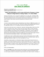 Interim Recommendations for Persons with Possible Exposure to Avian Influenza During Outbreaks Among Poultry in the United States Tuesday February 24 2004 2145 EST 0945 PM EST