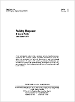 Podiatry Manpower A General Profile United States  1974
