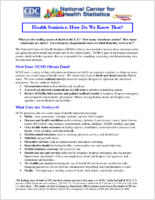 Health statistics how do we know that