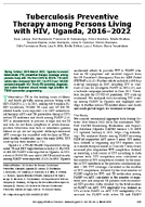 Tuberculosis Preventive Therapy among Persons Living with HIV Uganda 20162022