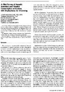 A pilot survey of aquatic activities and related consumption of alcohol with implications for drowning