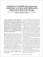 Inhibition of SARS Coronavirus Infection In Vitro with Clinically Approved Antiviral Drugs