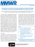Translocation of an Anteater Tamandua tetradactyla Infected with Rabies from Virginia to Tennessee Resulting in Multiple Human Exposures 2021