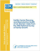 Fertility family planning and reproductive health of US women data from the 2002 national survey of family growth