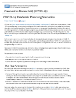 COVID19 pandemic planning scenarios May 20 2020