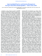 Improving Burial Practices and Cemetery Management During an Ebola Virus Disease Epidemic  Sierra Leone 2014