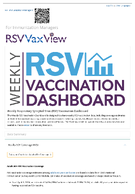 Weekly Respiratory Syncytial Virus RSV Vaccination Dashboard  RSVVaxView