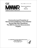 Morbidity and Mortality Weekly Report Recommendations and Reports May 10 1996  Vol 45  No RR6
