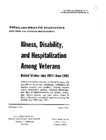 Illness Disability and Hospitalization Among Veterans United States July 1957June 1961