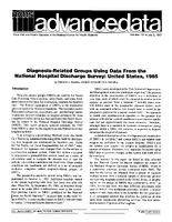 DiagnosisRelated Groups Using Data From the National HospitaI Discharge Survey United States 1985