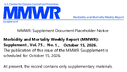 Morbidity and Mortality Weekly Report MMWR Supplement  Vol 75  No 1 October 15 2026