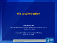 Hib vaccine session