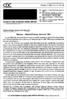 MMWR Morbidity and Mortality Weekly Report October 2 1992  Vol 41  No 39