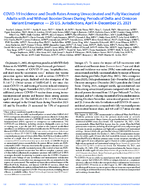 COVID19 Incidence and Death Rates Among Unvaccinated and Fully Vaccinated Adults with and Without Booster Doses During Periods of Delta and Omicron Variant Emergence  25 US Jurisdictions April 4December 25 2021