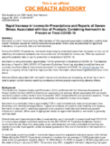 Rapid Increase in Ivermectin Prescriptions and Reports of Severe Illness Associated with Use of Products Containing Ivermectin to Prevent or Treat COVID19 August 26 2021 1140 AM ET 00449