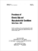Prevalence of chronic skin and musculoskeletal conditions United States 1969