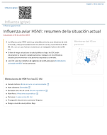 Influenza aviar H5N1  resumen de la situacin actual