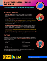 Coronavirus disease 2019 COVID19 and mining