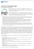 Prevention Through Design 2021