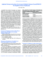 Updated Dosing Instructions for Immune Globulin Human GamaSTAN SD for Hepatitis A Virus Prophylaxis